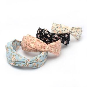 Spring Floral Twist - Wide Hairband
