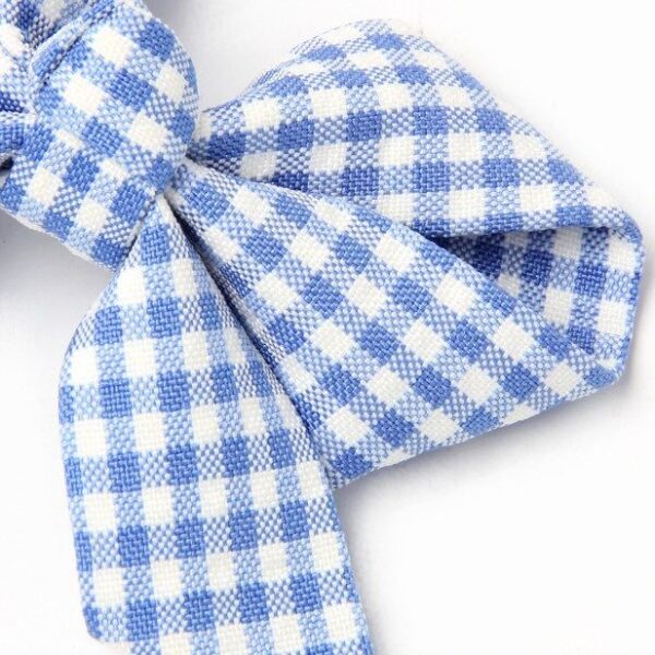 Gingham Fabric Classic Bow
