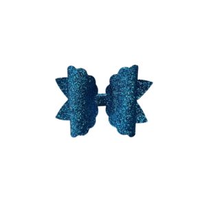 Royal Blue Glitter Hair Bow