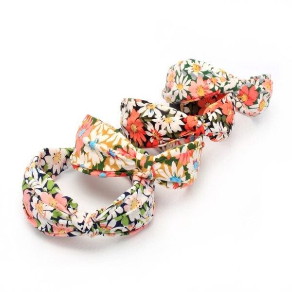 Floral Wide Knotted Hairbands