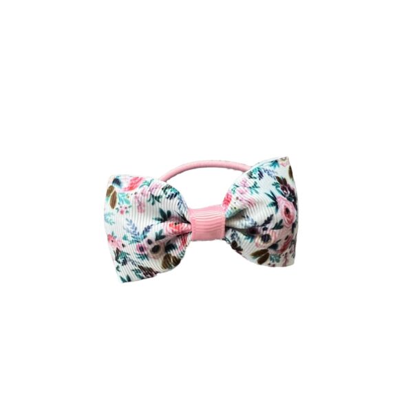 Pink Floral Bobble Bow