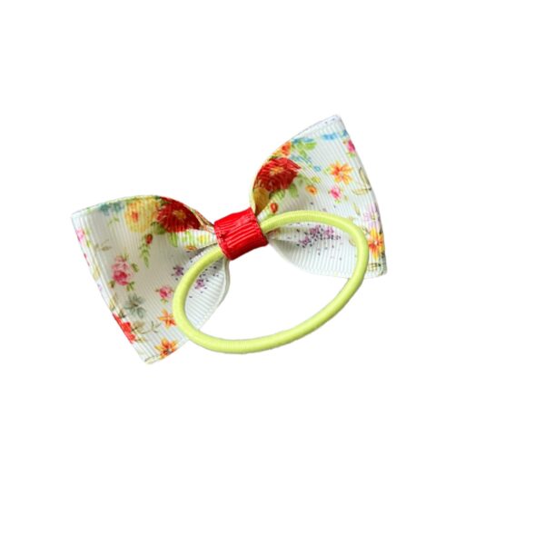 Red Floral Bobble Bow