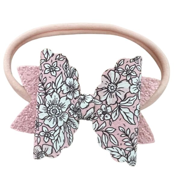Soft Pink Ditsy Floral Headband