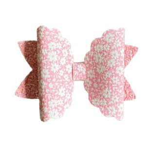 Pink Ditsy Floral Hair Bow
