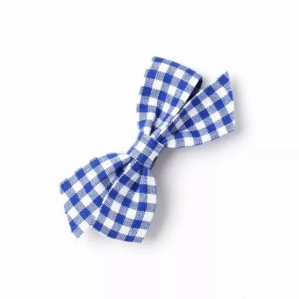 Gingham Traditional Gingham Fabric Bow Clip