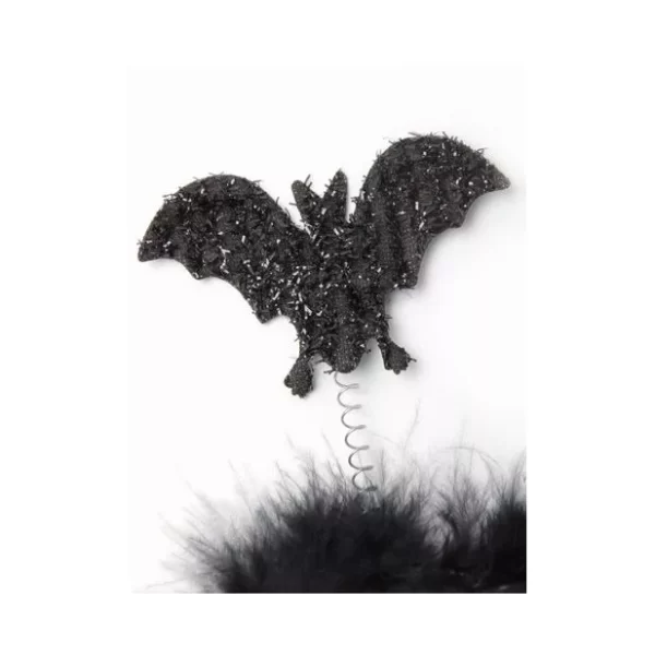 Black Glitter Bat Hairband