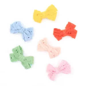 Broderie Anglaise Bows (2 Pack)