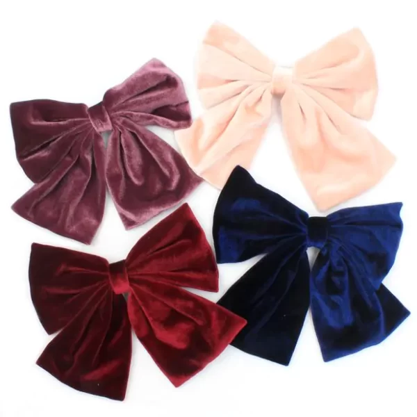 Beautiful Velvet Large Traditional Bows